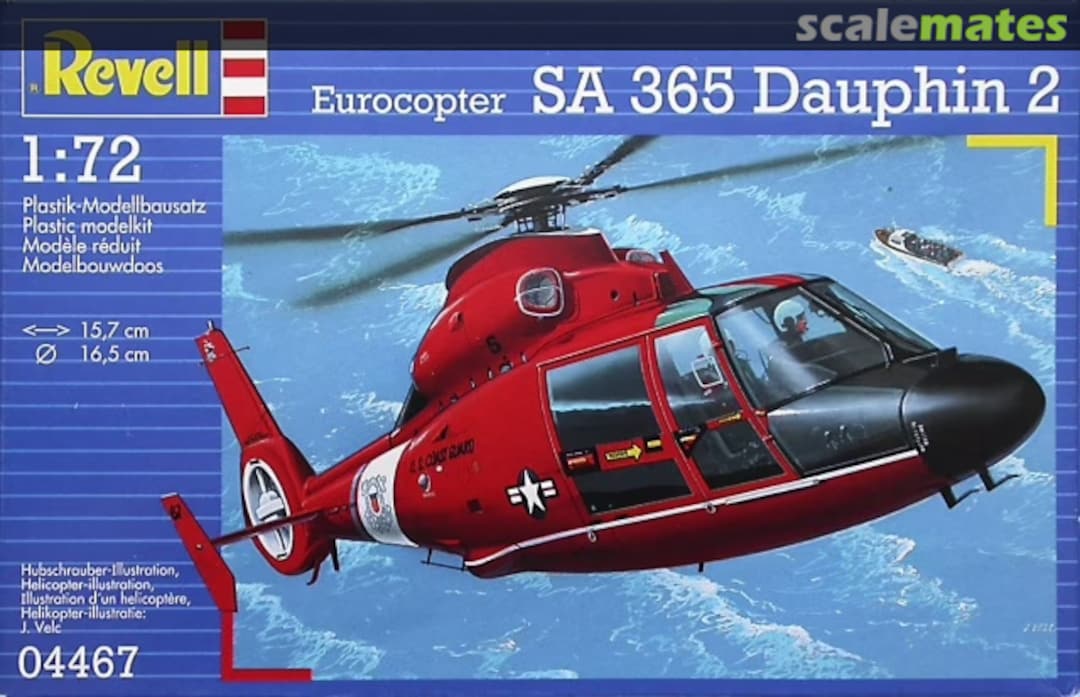 Boxart Eurocopter SA 365 Dauphin 2 04467 Revell