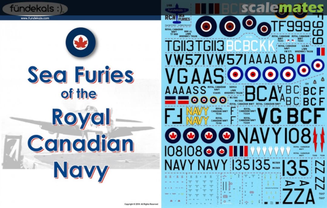 Boxart Sea Furies of the Royal Canadian Navy FD48015 fündekals