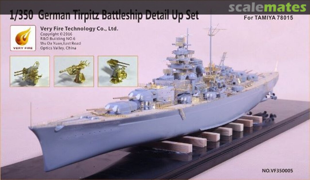 Boxart German Tirpitz Battleship Detail Up Set VF350005 Very Fire