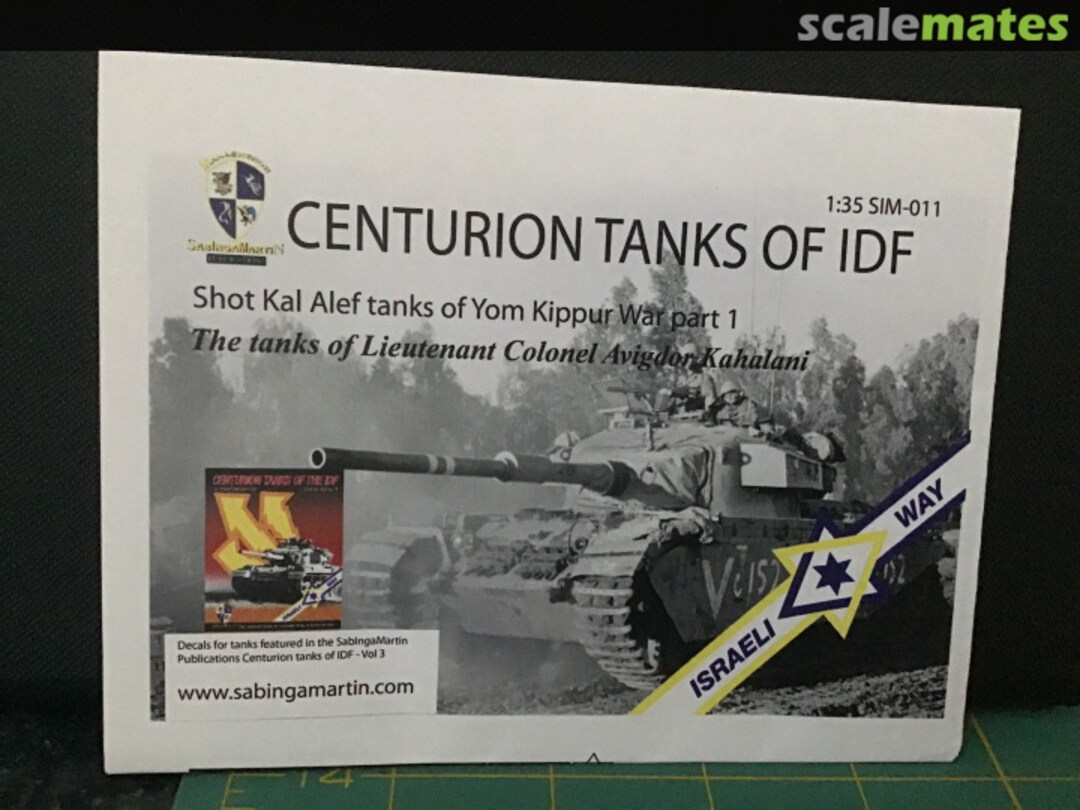 Boxart Centurion Tanks of IDF SIM-011 SabIngaMartin Publications