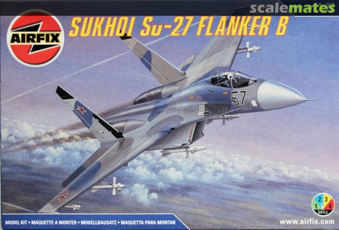 Boxart Sukhoi Su-27 Flanker B 05025 Airfix