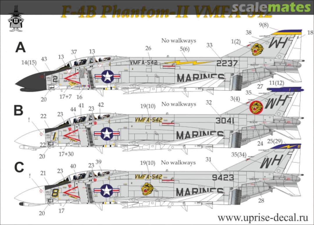 Boxart F-4B Phantom-II VMFA-542 UR14416 UpRise