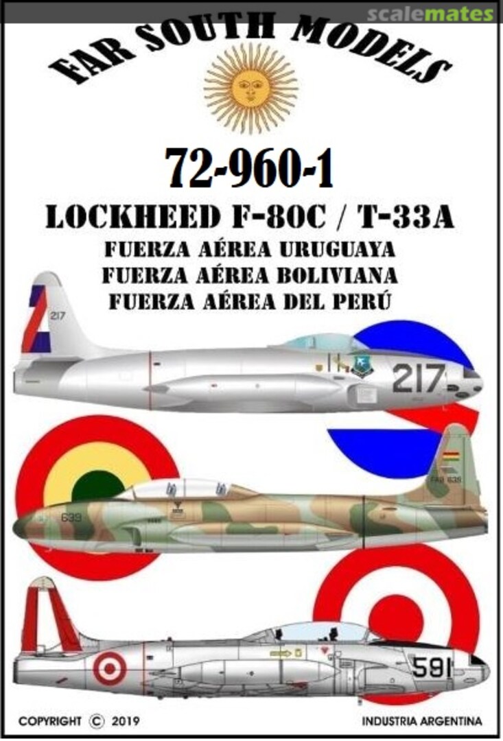 Boxart Lockheed F-80C/T-33A 72-960-1 Far South Models