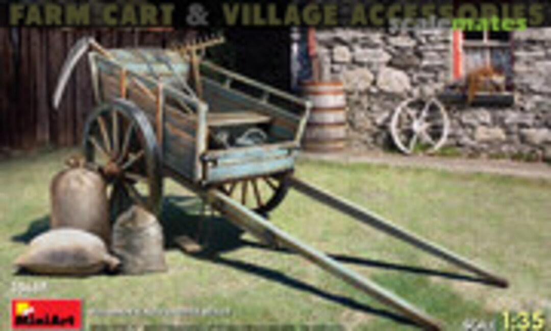 1:35 Farm Cart with Village Accessories (MiniArt 35657)