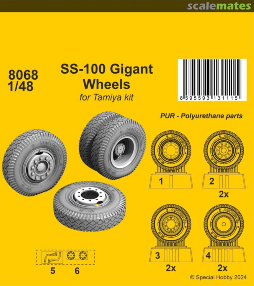 Boxart SS-100 Gigant wheels 8068 CMK