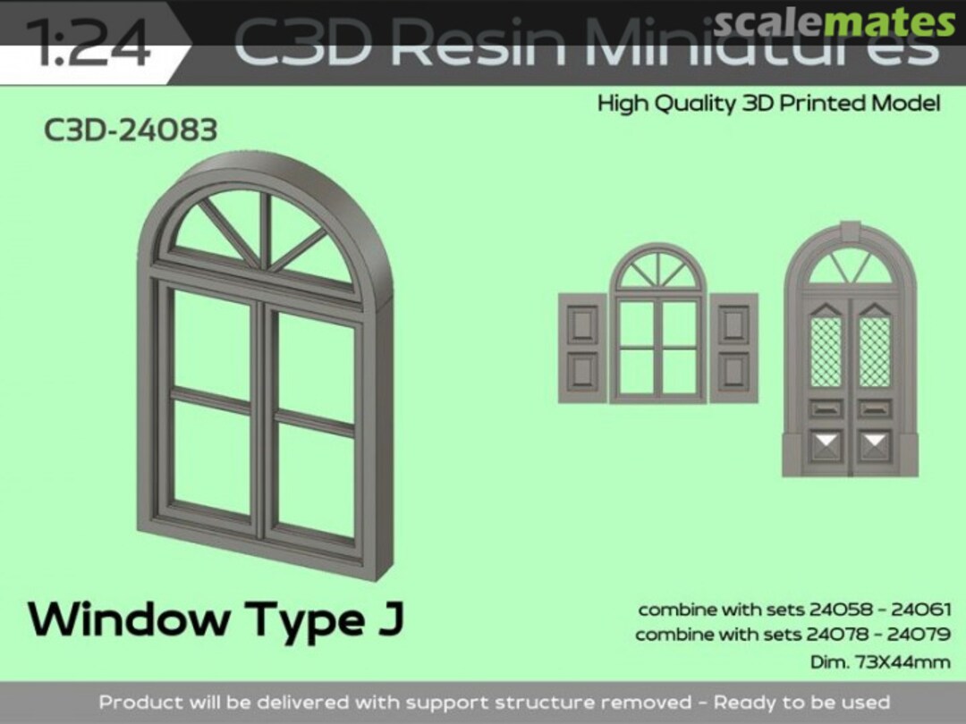 Boxart Windows Type J C3D-24083 C3D Resin Miniatures