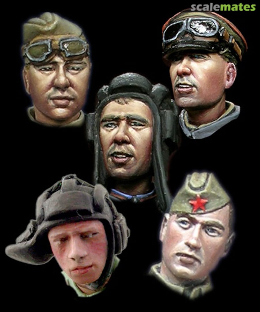 Boxart Russian Heads WWII #1 H013 Alpine Miniatures