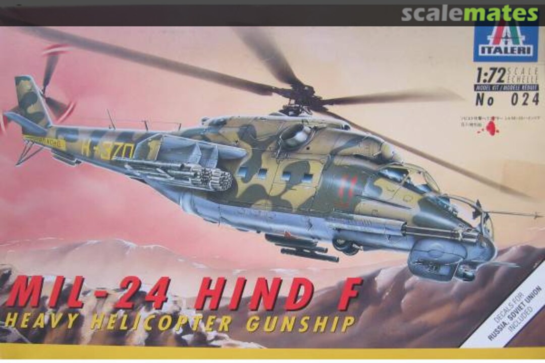 Boxart Mil-24 Hind F 024 Italeri