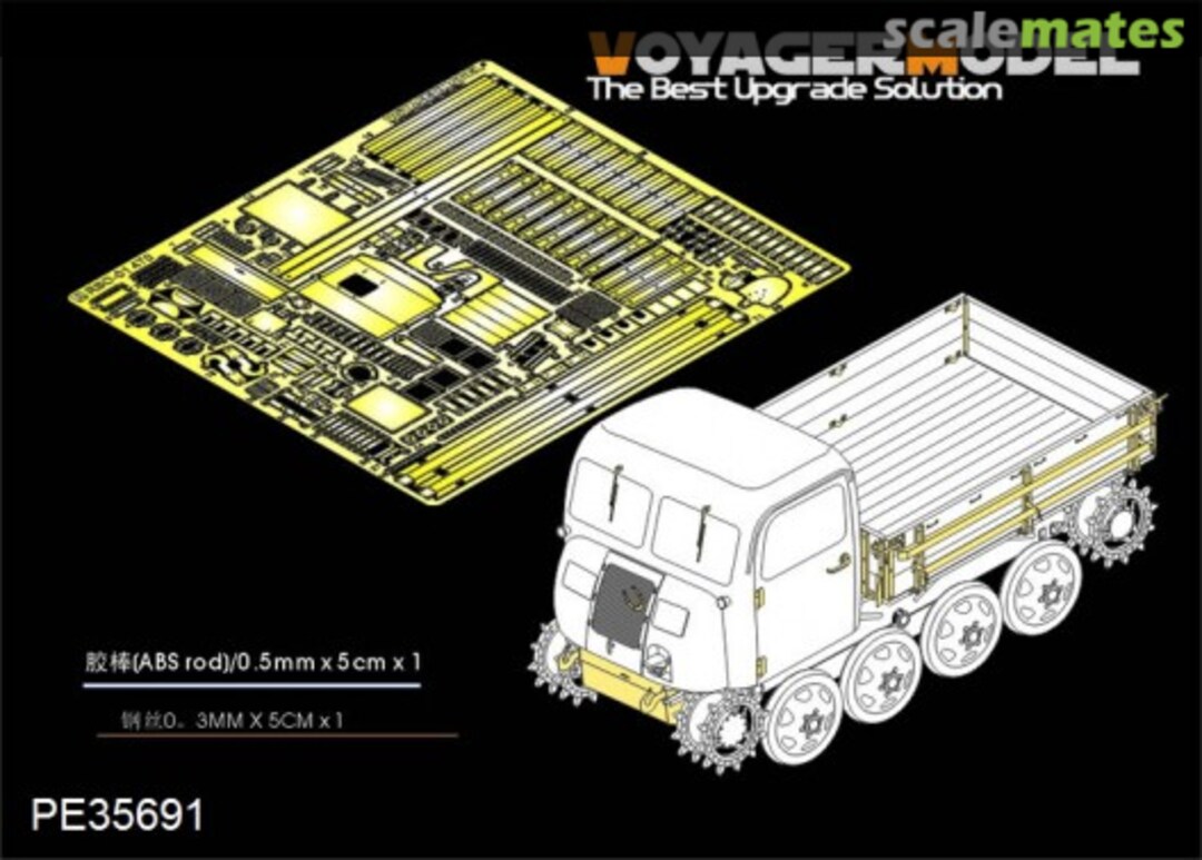 Boxart WWII German RSO/01 Type 470 Detail Parts (Dragon) PE35691 Voyager Model