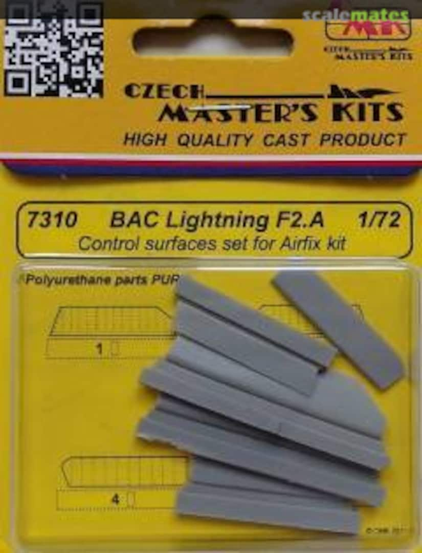 Boxart BAC Lightning F2A Control surfaces 7310 CMK