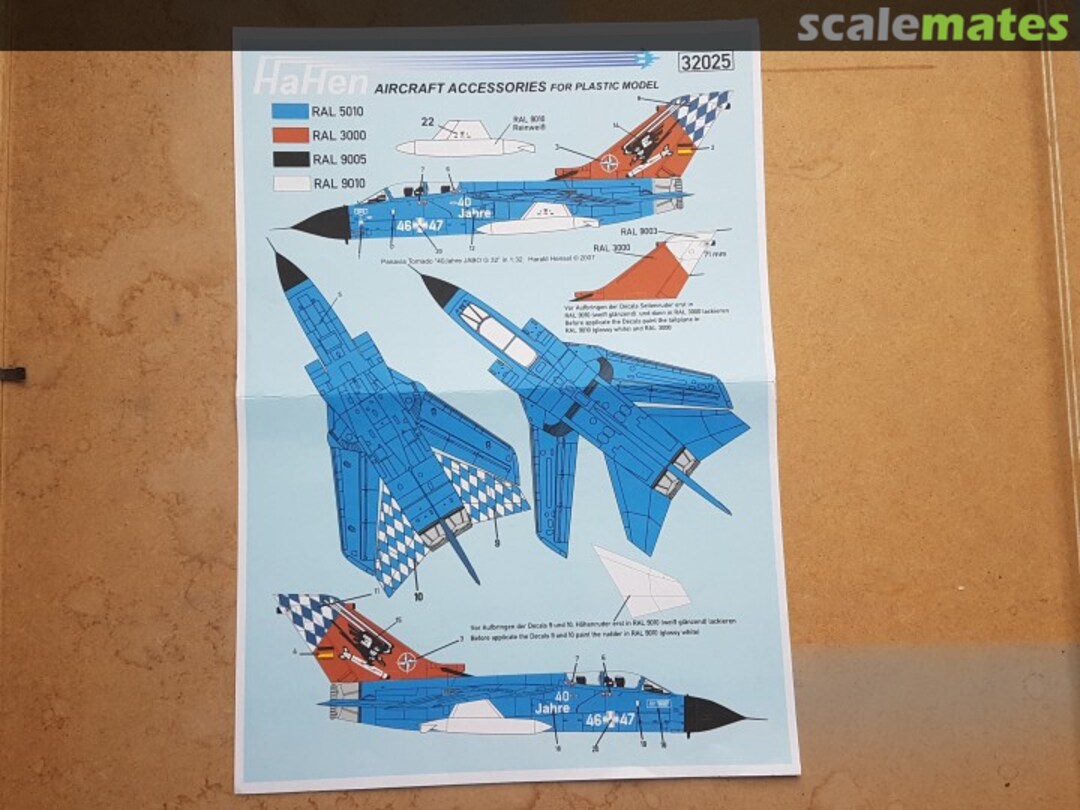 Boxart Panavia Tornado "40 Jahre" 32025 HaHen