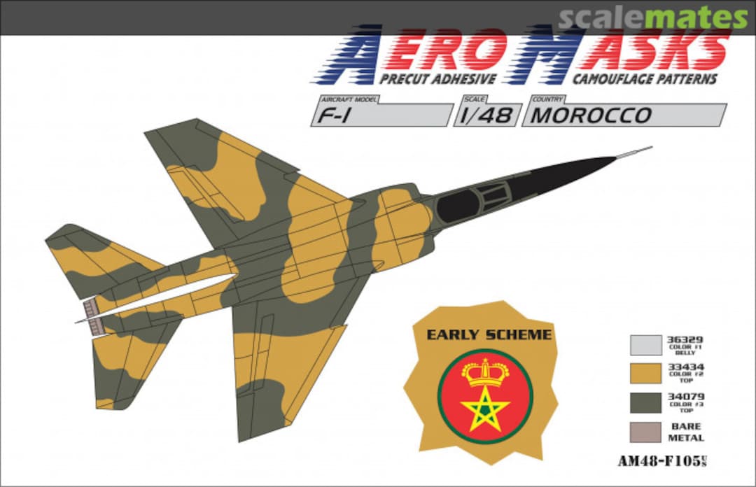 Boxart F-1 Morocco AM48-F105 AeroMasks