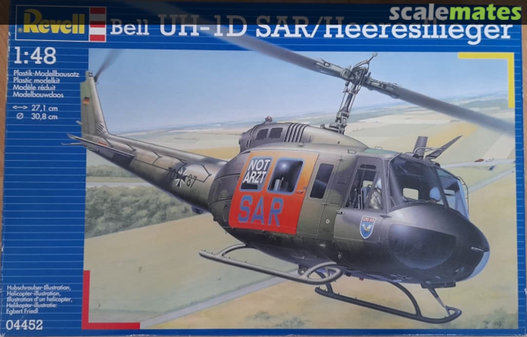 Boxart Bell UH-1D SAR/Heeresflieger 04452 Revell