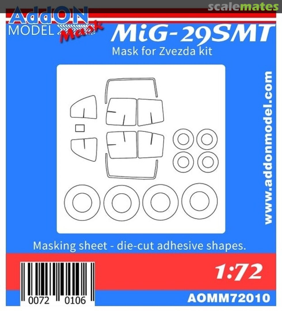 Boxart MiG-29SMT mask 1:72 AOMM72010 AddON model