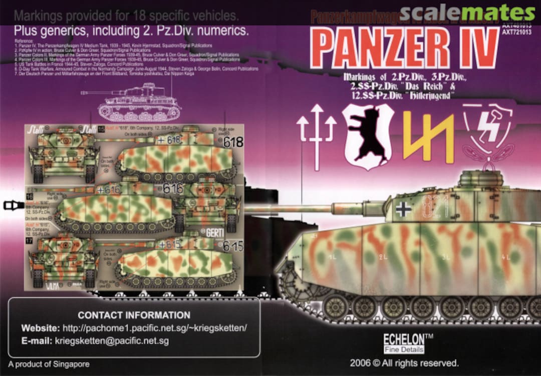 Boxart Panzer IV (Ausf. H & Ausf. J) AXT351013 Echelon Fine Details