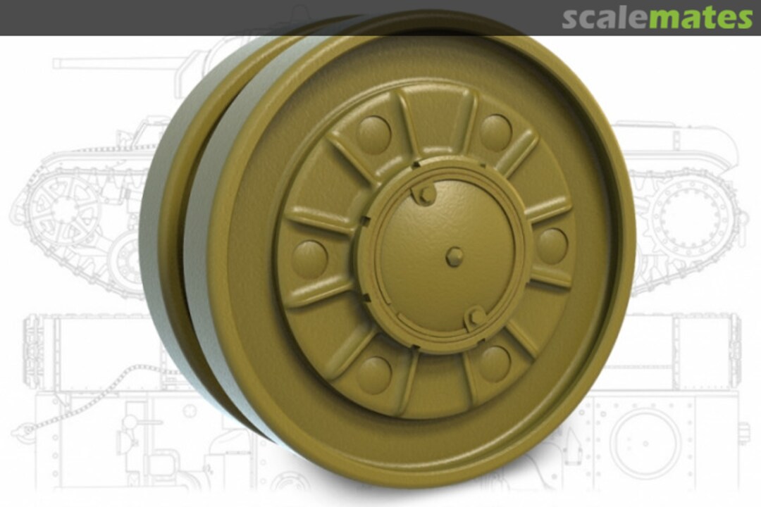 Boxart KV Roadwheel set (reinforced, w/o perforations, 1941) 35221 Miniarm