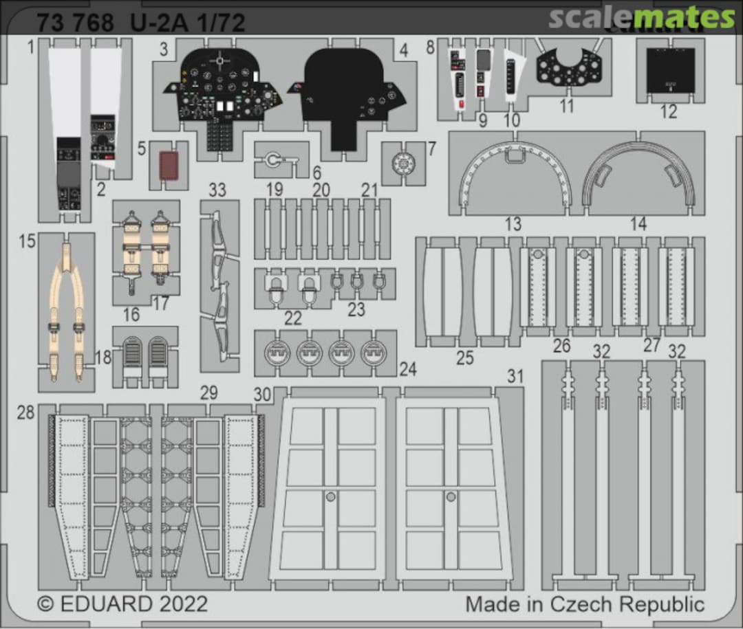 Boxart U-2A 73768 Eduard