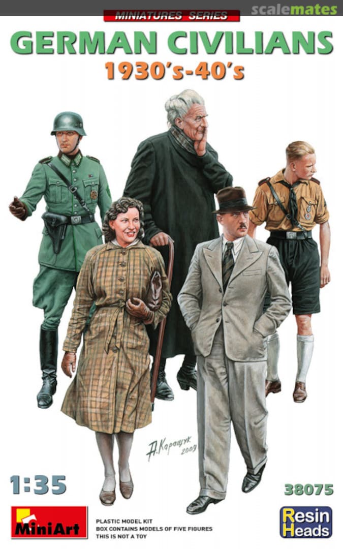 Boxart Civilians 1930s-40s 38075 MiniArt