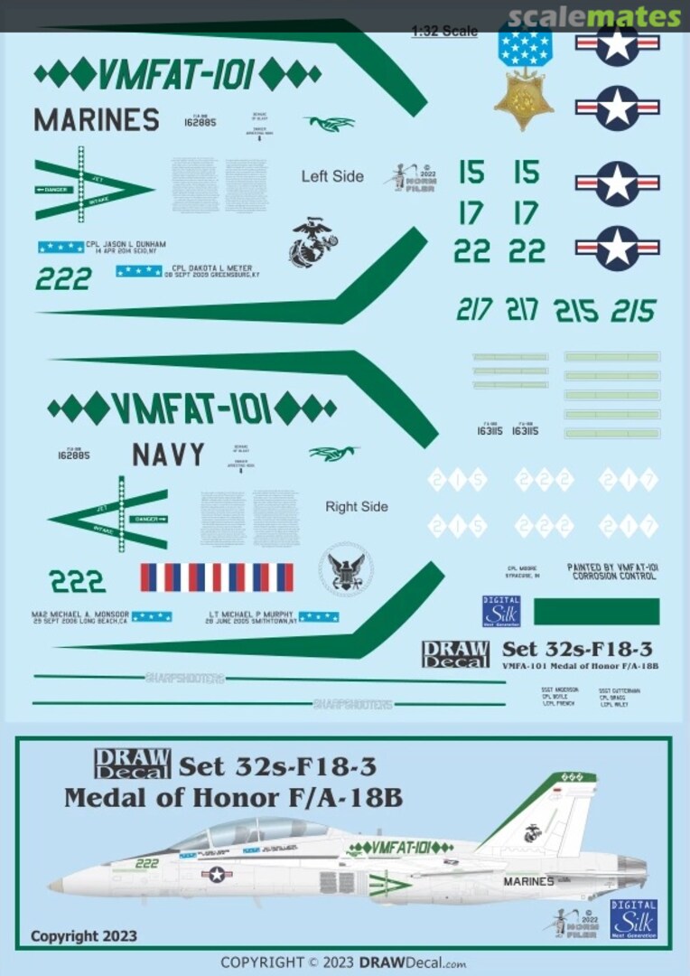 Boxart Medal of Honor F/A-18B 32-F18-3 Draw Decal