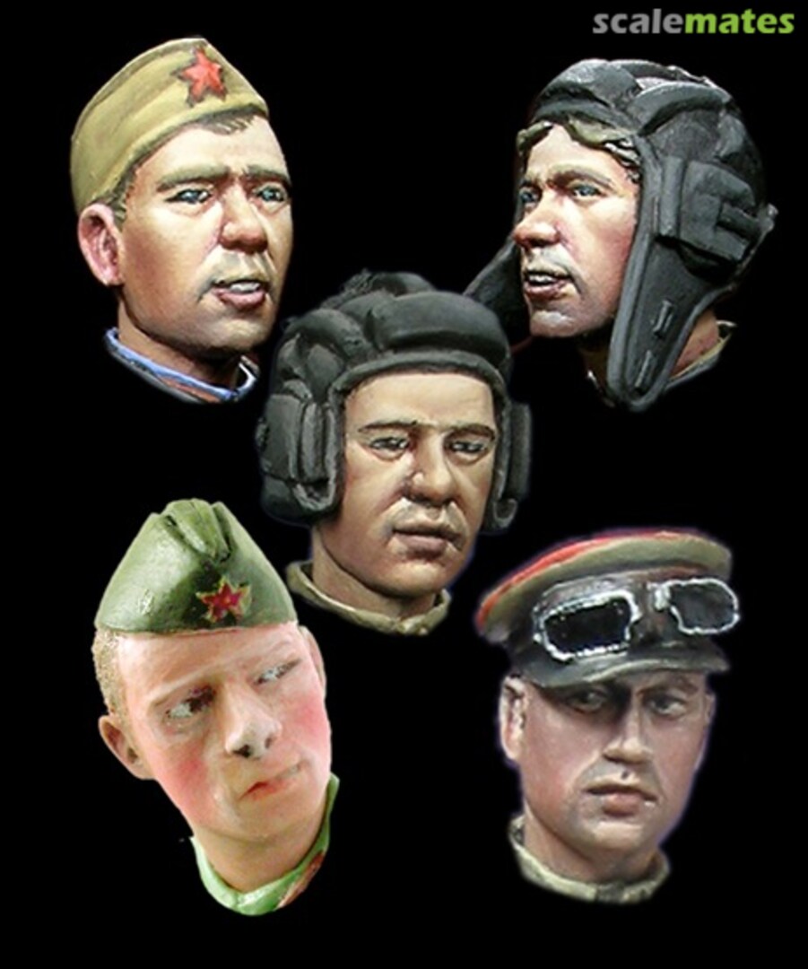 Boxart Russian Heads WWII #2 H014 Alpine Miniatures