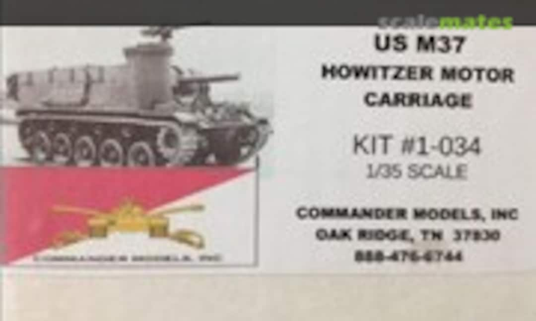 1:35 US M37 Howitzer Motor Carriage (Commander Models 1-034)