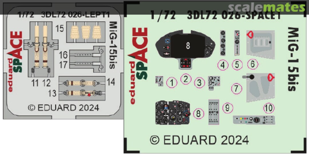 Boxart MiG-15bis 3DL72026 Eduard