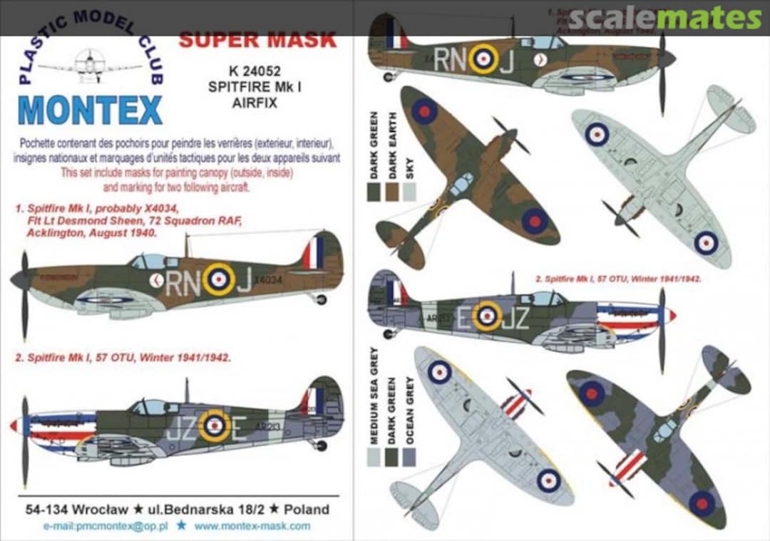 Boxart Spitfire Mk I K24052 Montex