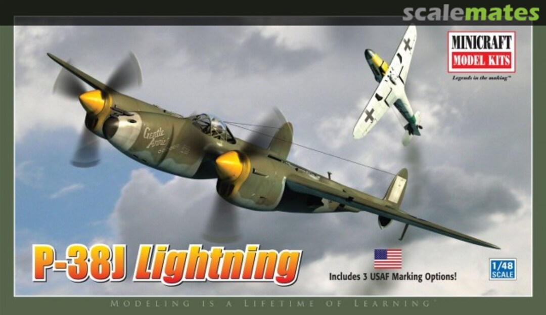 Boxart P-38J LIghtning 11649 Minicraft Model Kits