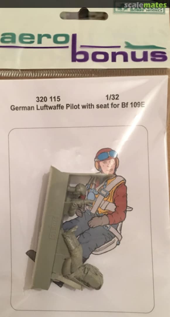 Boxart German Luftwaffe Pilot for Bf 109 with seat - Eduard/Trumpeter/Hasegawa/Dragon - 320 115 Aerobonus