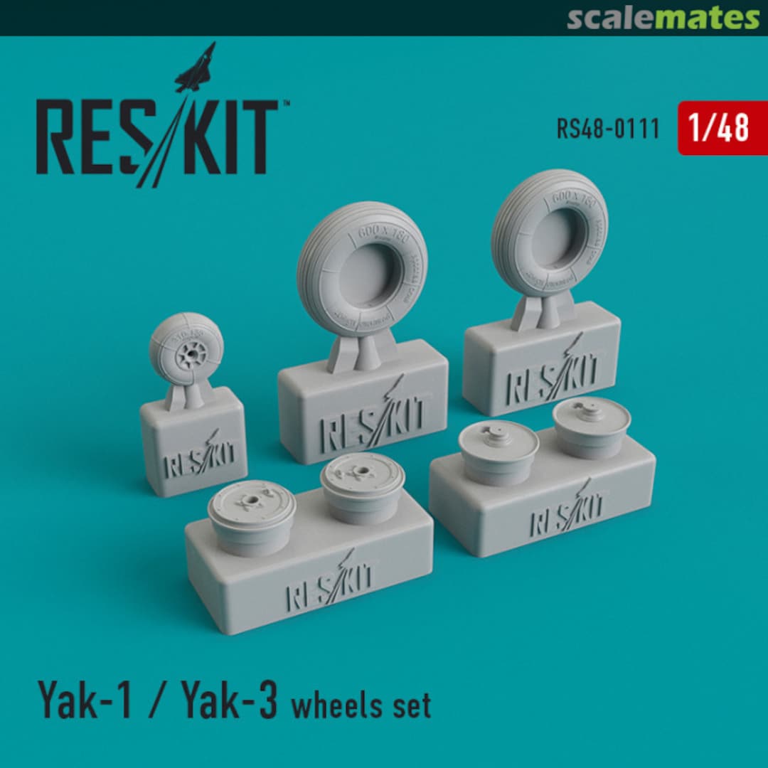 Boxart Yak-1/Yak-3 Wheels Set RS48-0111 ResKit