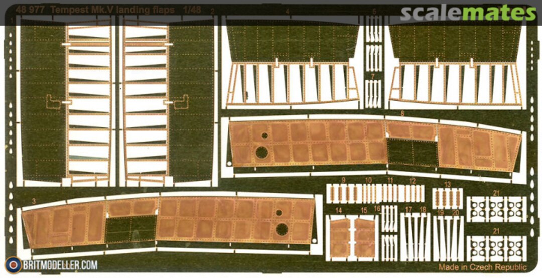 Boxart Tempest Mk.V landing flaps 48977 Eduard