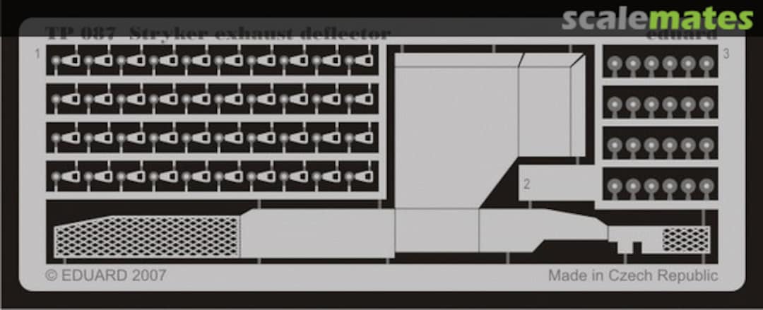 Boxart Stryker exhaust deflector TP087 Eduard