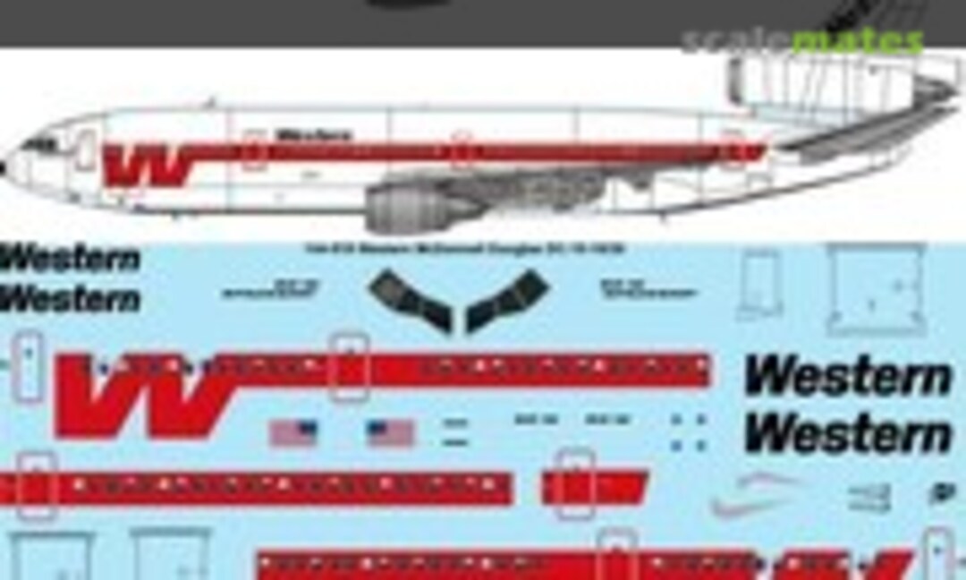 1:144 Western McDonnell Douglas DC-10-10/30 (26 Decals 144-918)