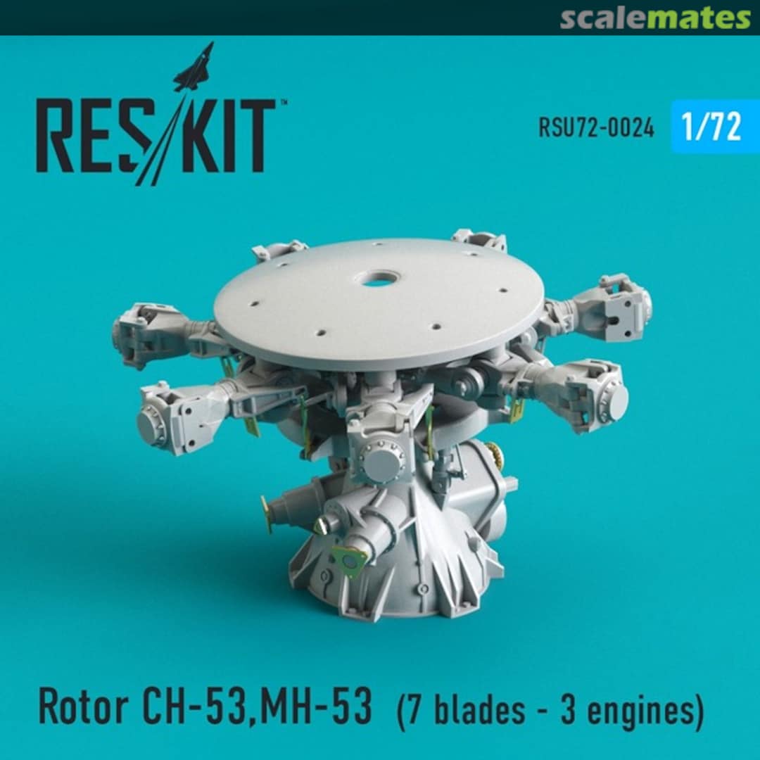 Boxart Rotor for CH-53E Super Stallion/MH-53E Sea Dragon (7 blades, 3 engines) RSU72-0024 ResKit