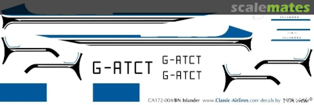 Boxart BN prototype G-ATCT BN Islander CA172-004 Classic Airlines