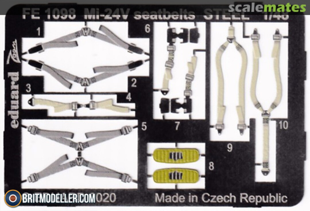 Boxart Mi-24V seatbelts STEEL FE1098 Eduard