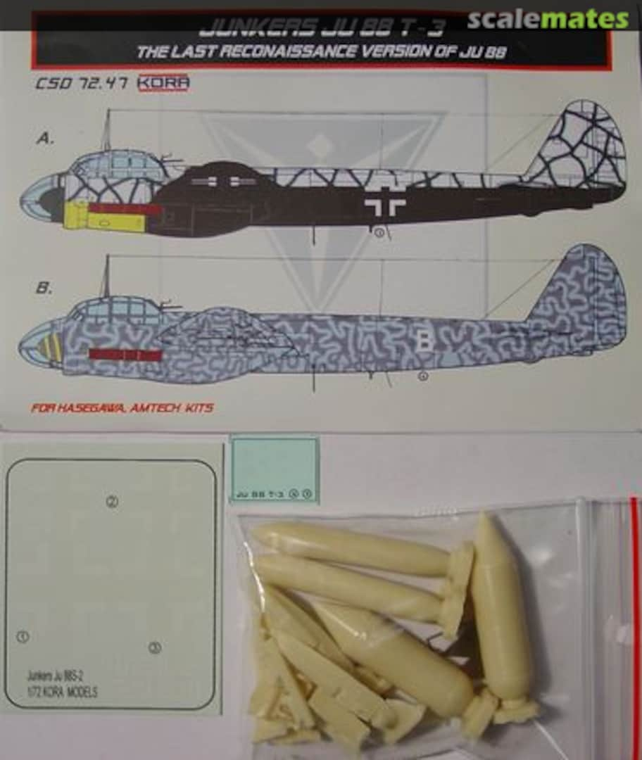 Boxart Junkers Ju 88 T-3 CSD7247 Kora Models