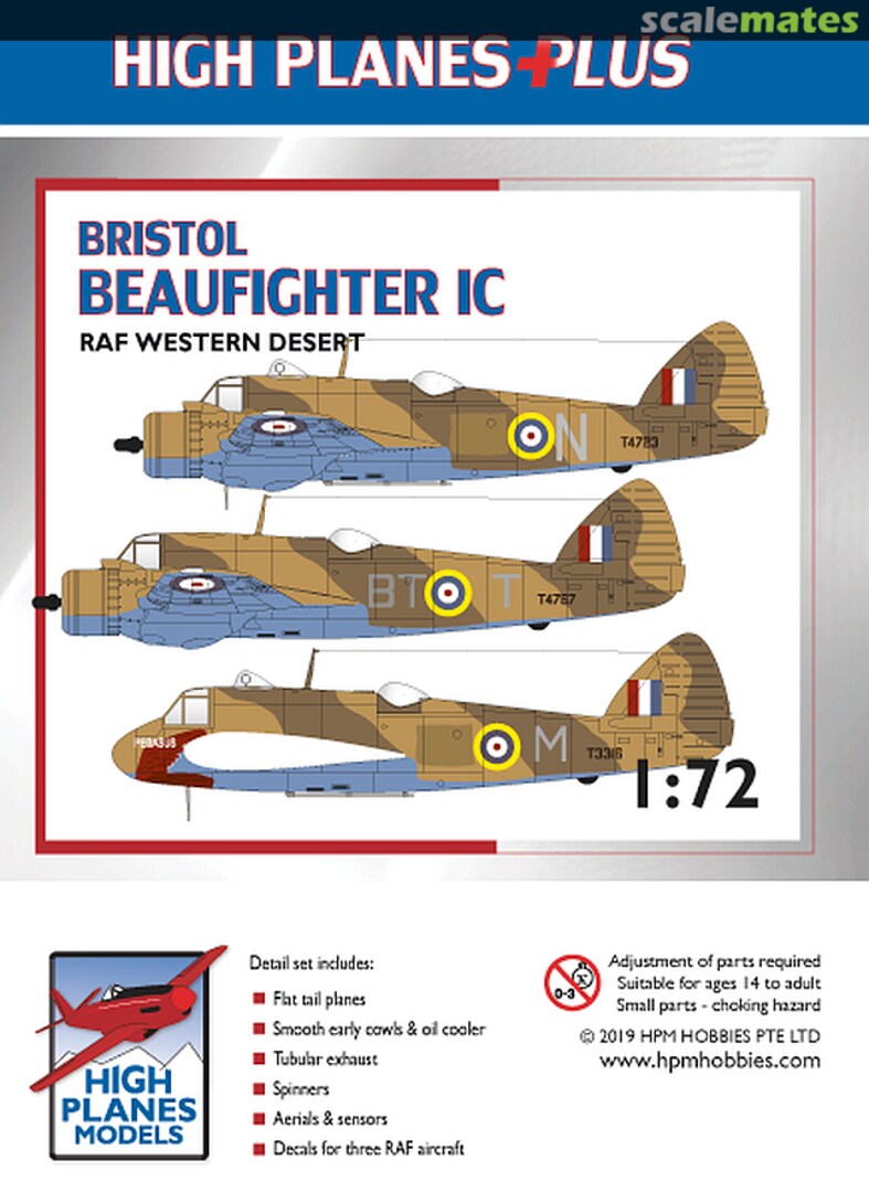 Boxart Bristol Beaufighter Mk.Ic L072003 High Planes Models