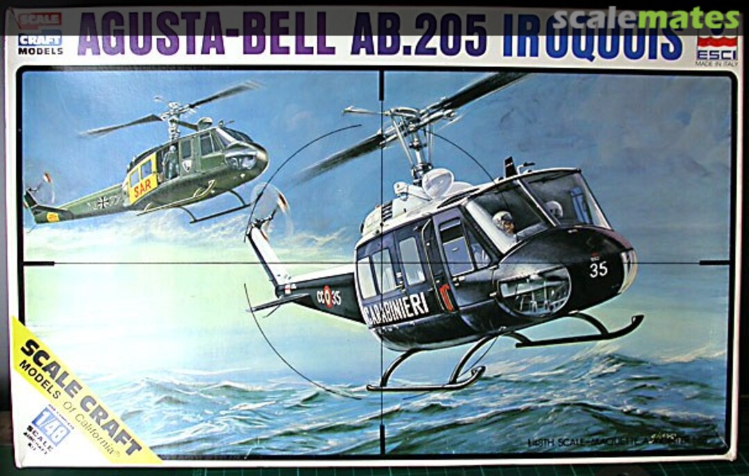 Boxart Agusta-Bell AB.205 Iroquois 4029 ESCI/Scale Craft