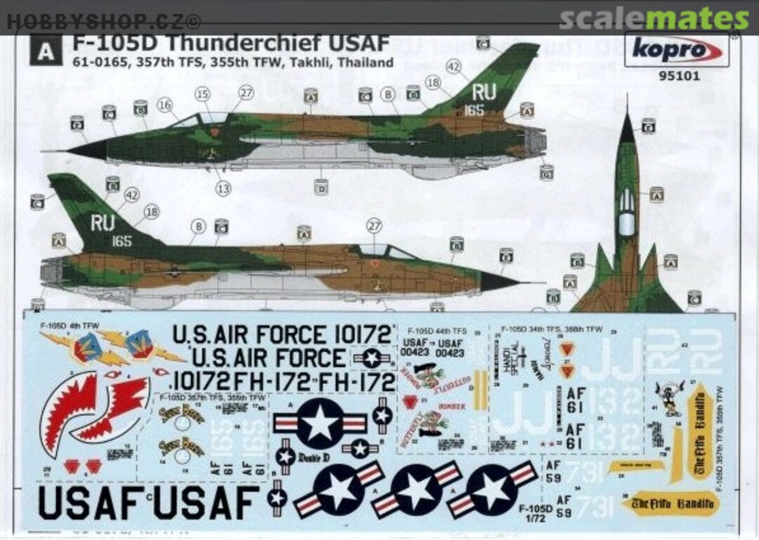 Boxart F-105D Thunderchief Vietnam Era 95101 Kopro