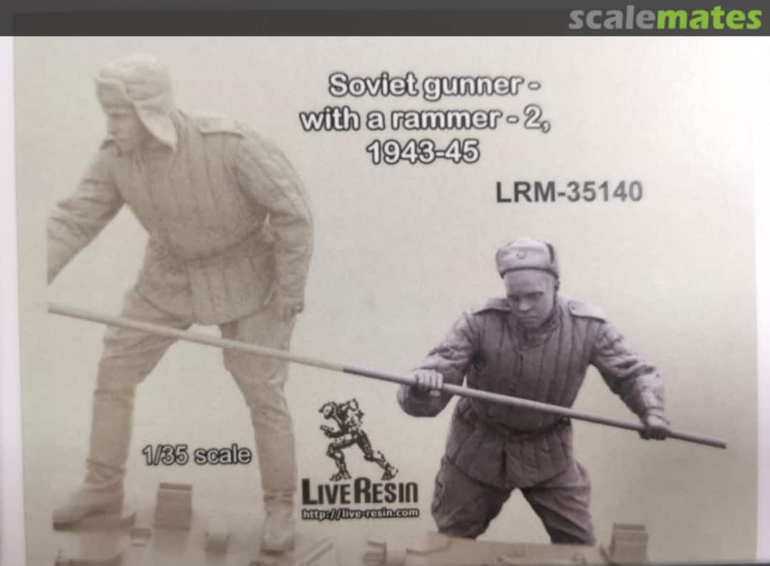 Boxart Soviet gunner - with a rammer - 2, 1943 - 45 LRM-35140 Live Resin