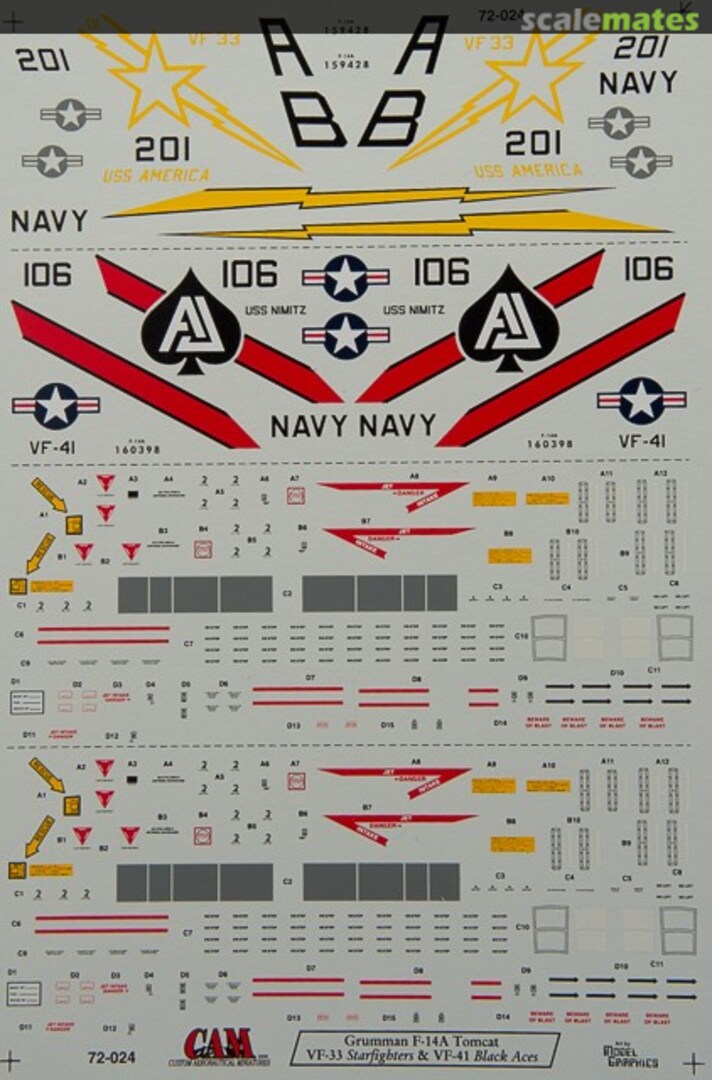 Boxart VF-33 Starfighters & VF-41 Black Aces 72-024 CAM