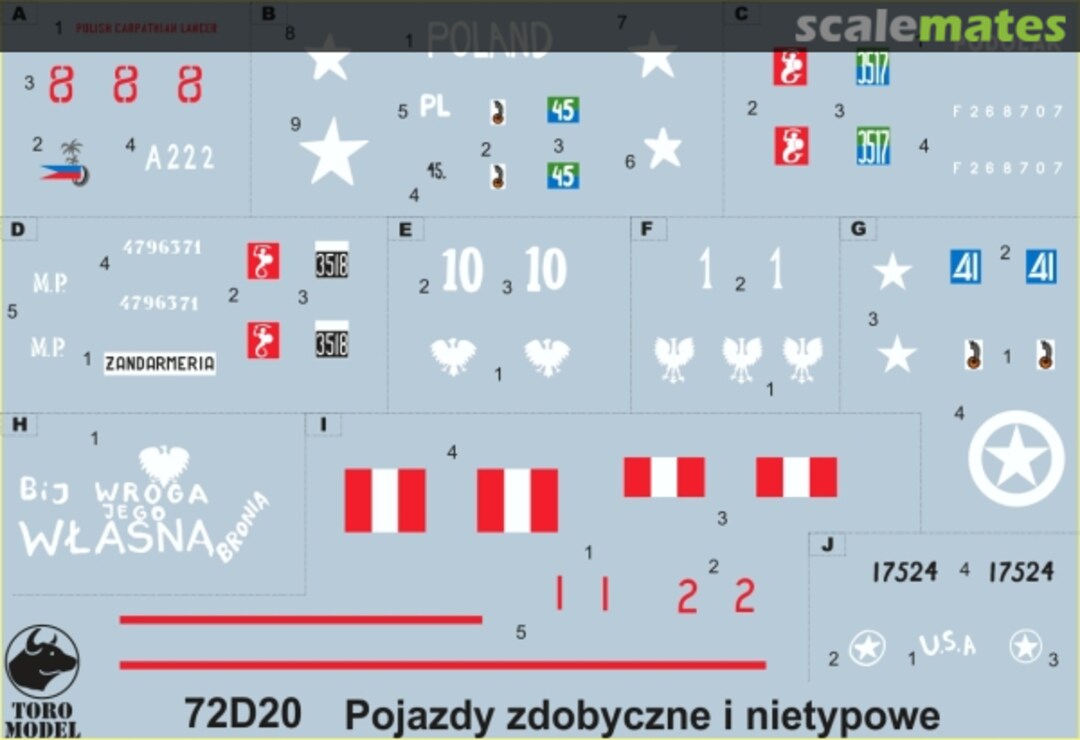 Boxart Captured & non-standard vehicles in Polish service 72D20 ToRo Model