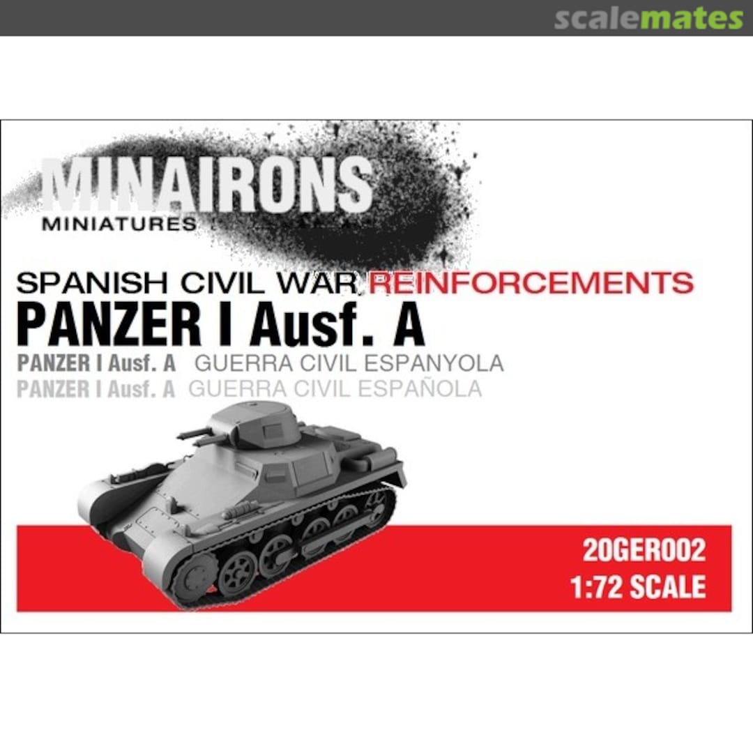 Boxart Panzer I Ausf. A 20GER002 Minairons Miniatures