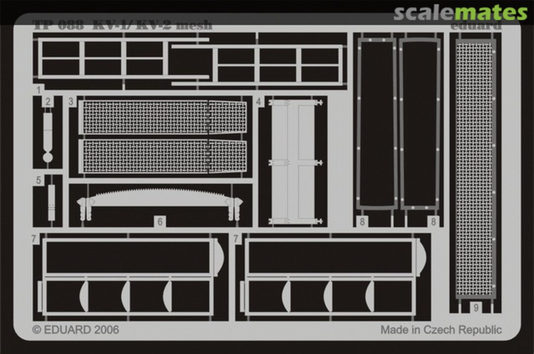 Boxart KV-1/KV-2 mesh early TP088 Eduard