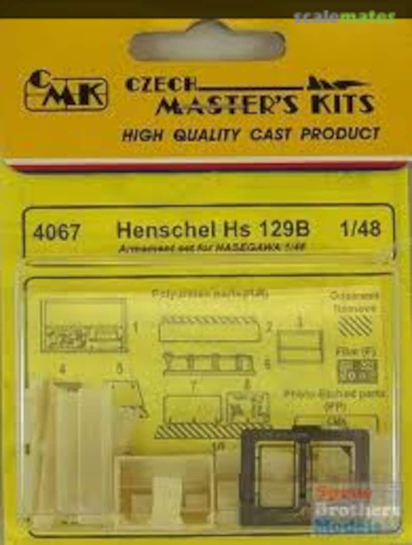 Boxart Henschel Hs 129B Armament Set 4067 CMK