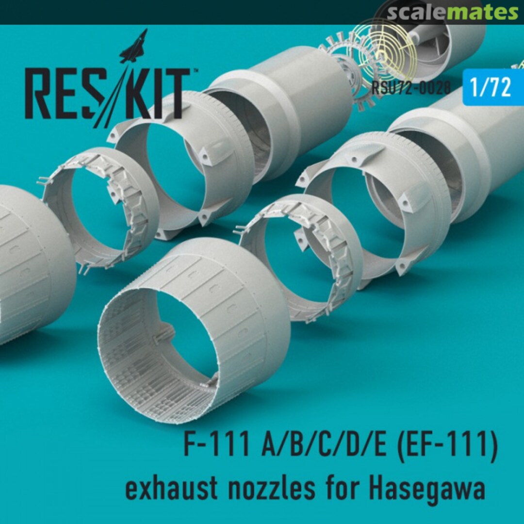 Boxart F-111 A/B/C/D/E (EF-111) exhaust nozzles RSU72-0028 ResKit