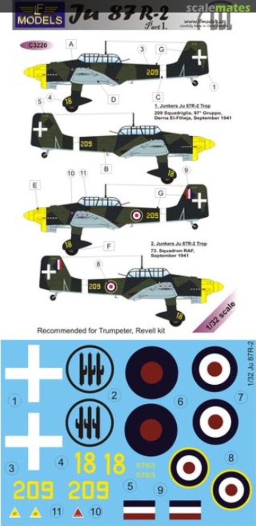 Boxart Ju 87 R-2 C3220 LF Models