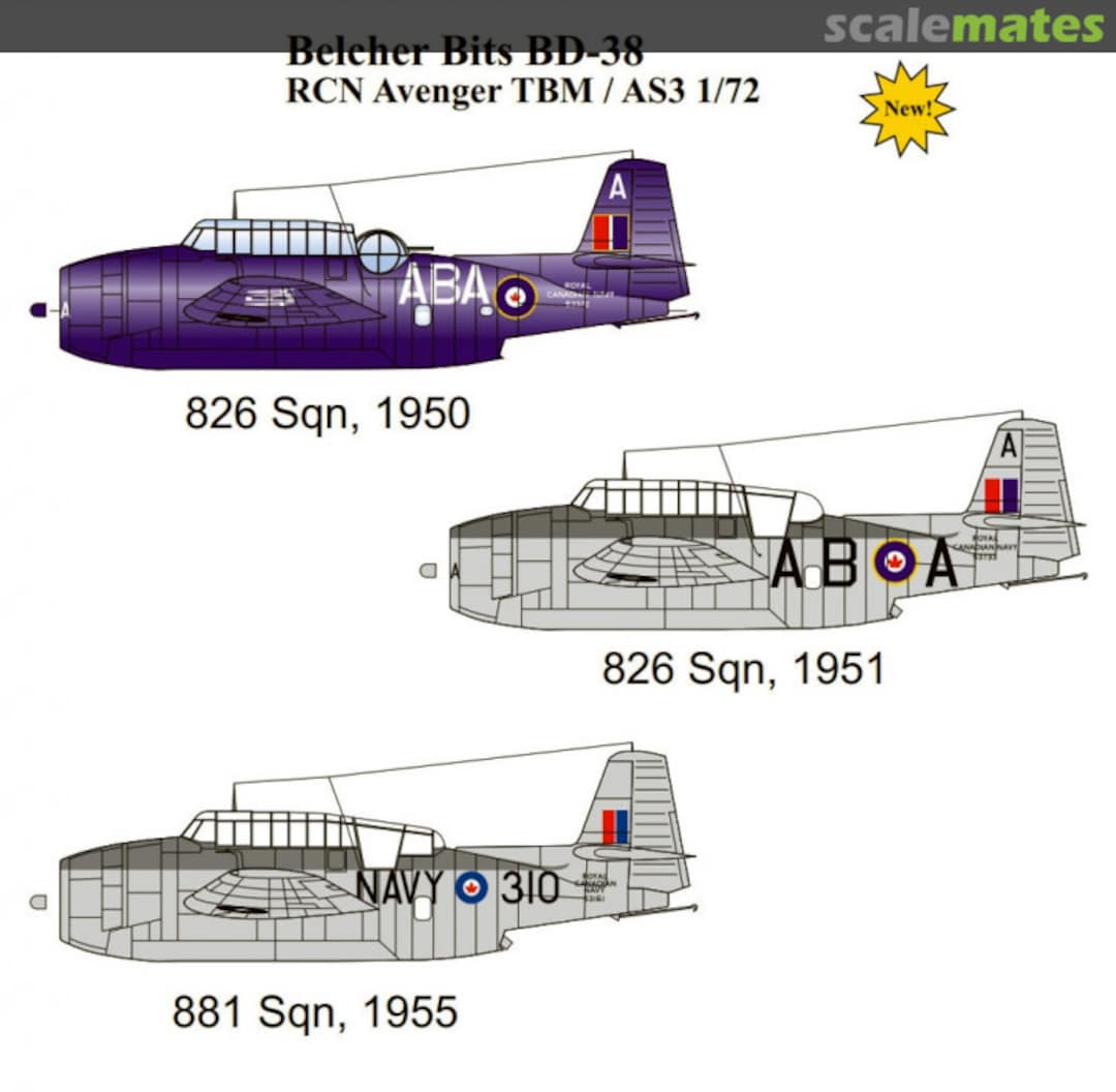 Boxart RCN Avenger TBM / AS3 BD-38 Belcher Bits