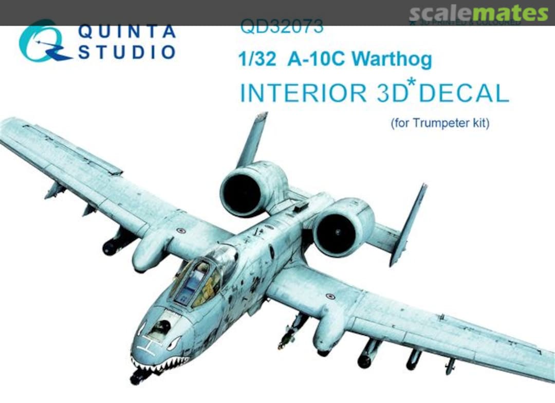 Boxart A-10C Warthog interior 3D decals QD32073 Quinta Studio